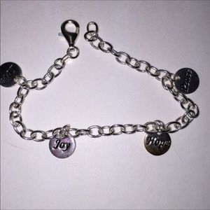 925 SterlingSilver Inspirational Charm 6.75”